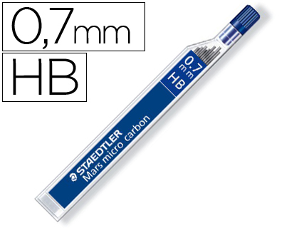 Mine graphite staedtler mars micro 0.7mm hb carbon papier standard dessin tous portemines étui 12 unités