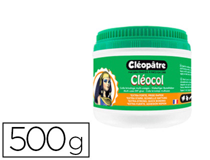 Colle cléopâtre cléocol extra forte séchage rapide matériaux poreux diluée eau vernis mat pot 500g