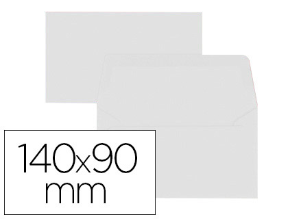 Enveloppe oxford vélin 90x140mm 120g coloris blanc étui 20 unités