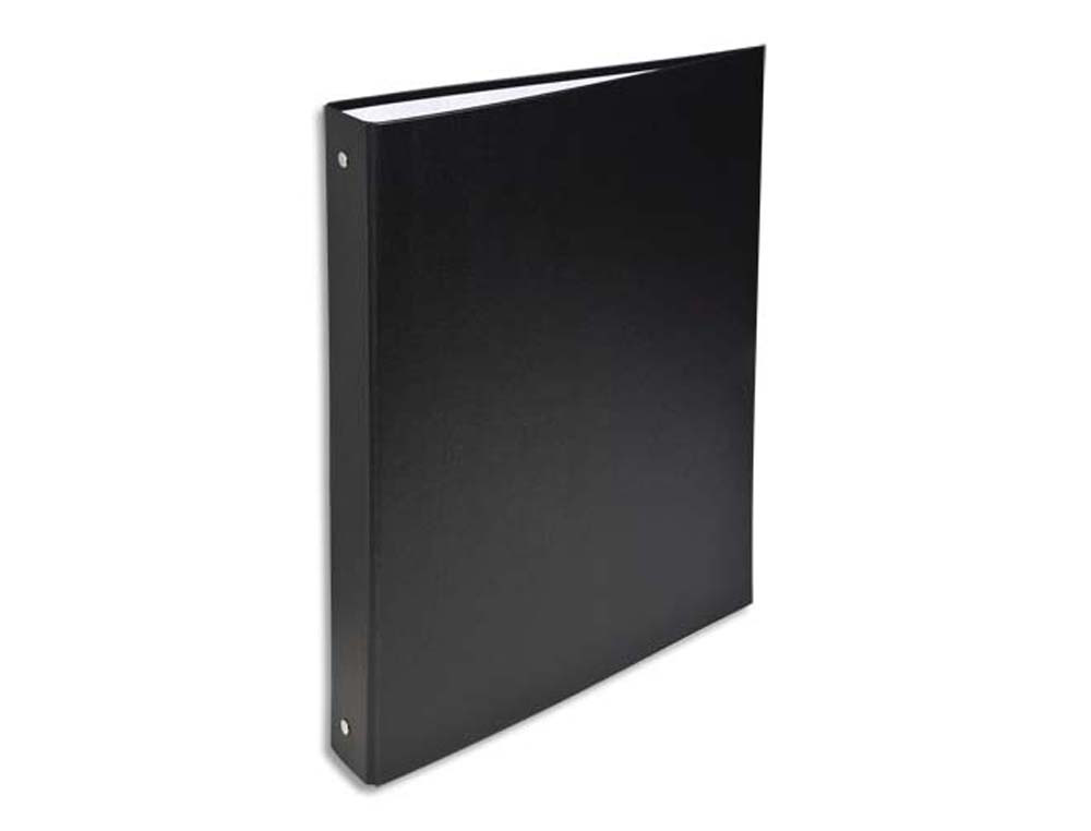 Classeur exacompta 4 anneaux 30mm a4 carte rembordée pvc dos 40mm coloris noir