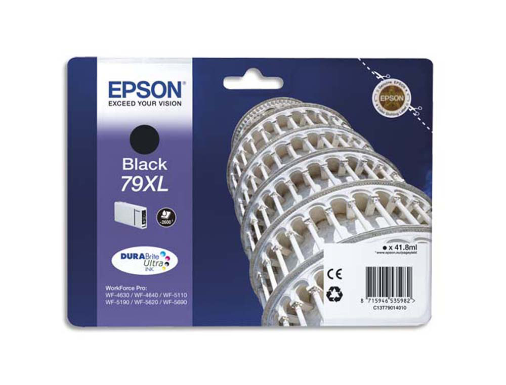 Cartouche d'encre original epson c13t79014010 2600 p noir