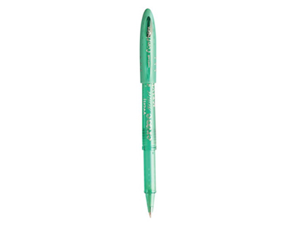Roller uniball fanthom thermosensible pointe 0.7mm écrire gommer réécrire encre gel vert