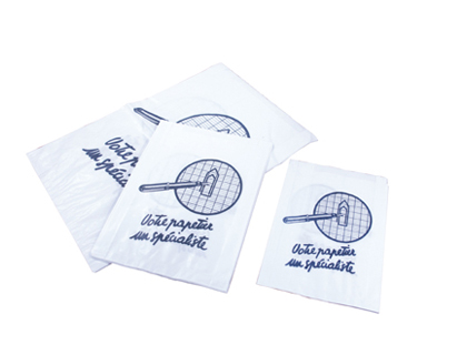Sac imprimé kraft blanchi votre papetier un spécialiste soufflet 50mm 260x70x380mm