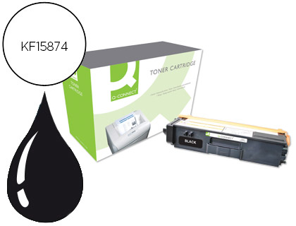 Toner laser compatible q-connect brother tn325bk 4000 p noir