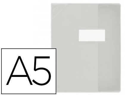 Protège-cahier elba strong line pvc cristal 15/100e coins renforcés 30/100e a5+ 170x220mm incolore