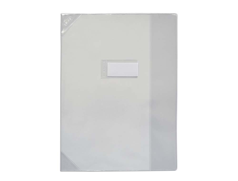 Protège-cahier elba strong line pvc cristal 15/100e coins renforcés 30/100e a4+ 240x320mm incolore