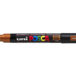 Marqueur posca pointe conique moyenne coloris bronce