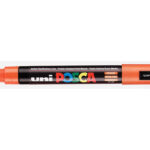 Marqueur posca pointe conique moyenne coloris orange fonce
