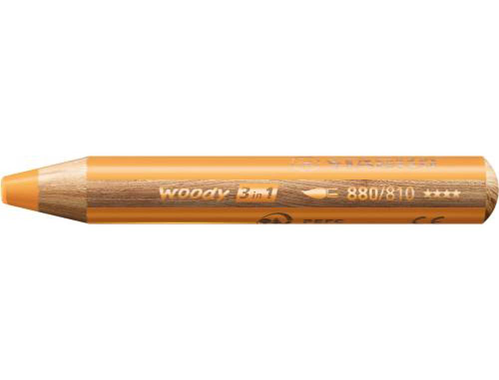 602350g-1.jpg Crayon stabilo woody 3 in 1 multi-talents coloris or – Image 1