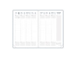 Agenda lecas classique 1 semaine/2 pages 10x15cm 128p  coloris noir – Image 3