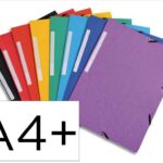 Chemises exacompta elastique 3 rabats a4 24x32 cms pack de 7+3 unités gratuites