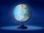 Globe terrestre antartik lumineux carte physique et    politique effaçable diametre  30 cm – Image 8