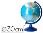 Globe terrestre antartik lumineux carte physique et    politique effaçable diametre  30 cm