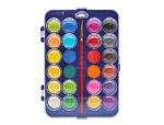 Aquarelle liderpapel avec palette et pinceau inclus 24  coloris assortis