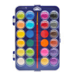 Aquarelle liderpapel avec palette et pinceau inclus 24  coloris assortis