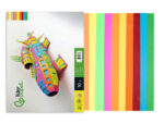 Bloc papier dessin liderpapel 240x315mm 180g/m2 10f 5       coloris neon + 5 coloris      intenses assortis – Image 3