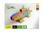 Bloc papier dessin liderpapel 240x315mm 180g/m2 10f 5       coloris neon + 5 coloris      intenses assortis – Image 2