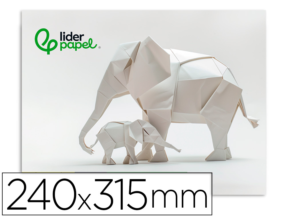 602649g-1.jpg Bloc papier dessin liderpapel 240x315mm 180g/m2 10f coloris blanc – Image 1