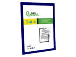 Cadre affichage liderpapel mural magnetique a4 dos       adhesif repositionnable       coloris bleu – Image 4