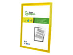 Cadre affichage liderpapel mural magnetique a4 dos       adhesif repositionnable       coloris jaune – Image 3