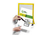 Cadre affichage liderpapel mural magnetique a4 dos       adhesif repositionnable       coloris jaune – Image 7