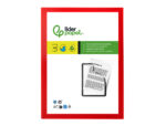 Cadre affichage liderpapel mural magnetique a4 dos       adhesif repositionnable       coloris rouge – Image 2