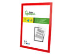 Cadre affichage liderpapel mural magnetique a4 dos       adhesif repositionnable       coloris rouge – Image 3