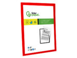 Cadre affichage liderpapel mural magnetique a4 dos       adhesif repositionnable       coloris rouge – Image 4