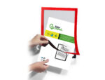 Cadre affichage liderpapel mural magnetique a4 dos       adhesif repositionnable       coloris rouge – Image 7