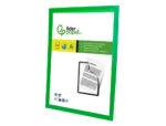 Cadre affichage liderpapel mural magnetique a4 dos       adhesif repositionnable       coloris vert – Image 3