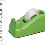 Devidoir de comptoir liderpapel ecouse 100%        plastique recycle ruban       adhesif 19mmx33m coloris vert