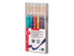 Feutre liderpapel encre metallisee pailletee double   pointe etui de 6u assorties – Image 4