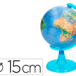 Globe terrestre liderpapel carte physique fr             diametre 15 cm