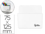 Pot a crayons liderpapel plastique magnetique          125x75x40 mm blanc