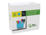 Pot a crayons liderpapel plastique magnetique          125x75x40 mm bleu – Image 6
