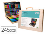 Set de pinture liderpapel bois 245 pieces boite de      49x36,6x4,5 cm
