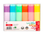 Surligneur liderpapel fluorescent pointe biseaute   etui de 6 un coloris pastel   assortis – Image 4