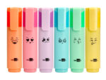 Surligneur liderpapel fluorescent pointe biseaute   etui de 6 un coloris pastel   assortis – Image 5