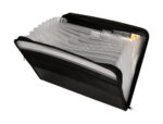 Trieur liderpapel 13 compartiments polypro a4      fermeture eclair coloris noir – Image 5