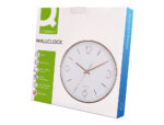 Horloge murale q-connect metallique mouvement          silencieux diametre 35,5 cm   coloris chrome – Image 9