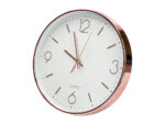 Horloge murale q-connect metallique mouvement          silencieux diametre 35,5 cm   coloris chrome – Image 3