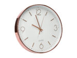 Horloge murale q-connect metallique mouvement          silencieux diametre 35,5 cm   coloris chrome – Image 4