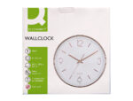 Horloge murale q-connect metallique mouvement          silencieux diametre 35,5 cm   coloris chrome – Image 8