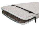 Housse pc 13.3" q-connect poignee 1 poche exterieure    fermeture eclair 350x250x25   mm coloris gris – Image 7