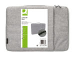 Housse pc 13.3" q-connect poignee 1 poche exterieure    fermeture eclair 350x250x25   mm coloris gris