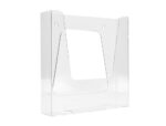 Porte-visuels q-connect mural plexiglas transparent format  a4 225x50x244 mm – Image 5