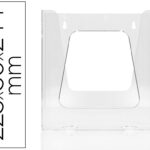 Porte-visuels q-connect mural plexiglas transparent format  a4 225x50x244 mm
