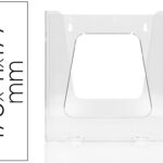Porte-visuels q-connect mural plexiglas transparent format  a5 170x41x177 mm