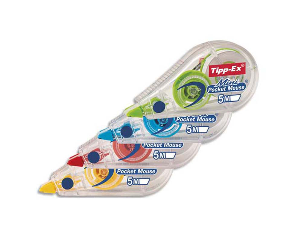 602845g-1.jpg Correcteur tipp ex mini pocket mouse fashion jusqua 6m coleurs fashion assortis – Image 1