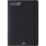 Agenda oberthur semainier 25 fsc flex 1 semaine sur 2      pages 16x24cm 128p coloris    noir